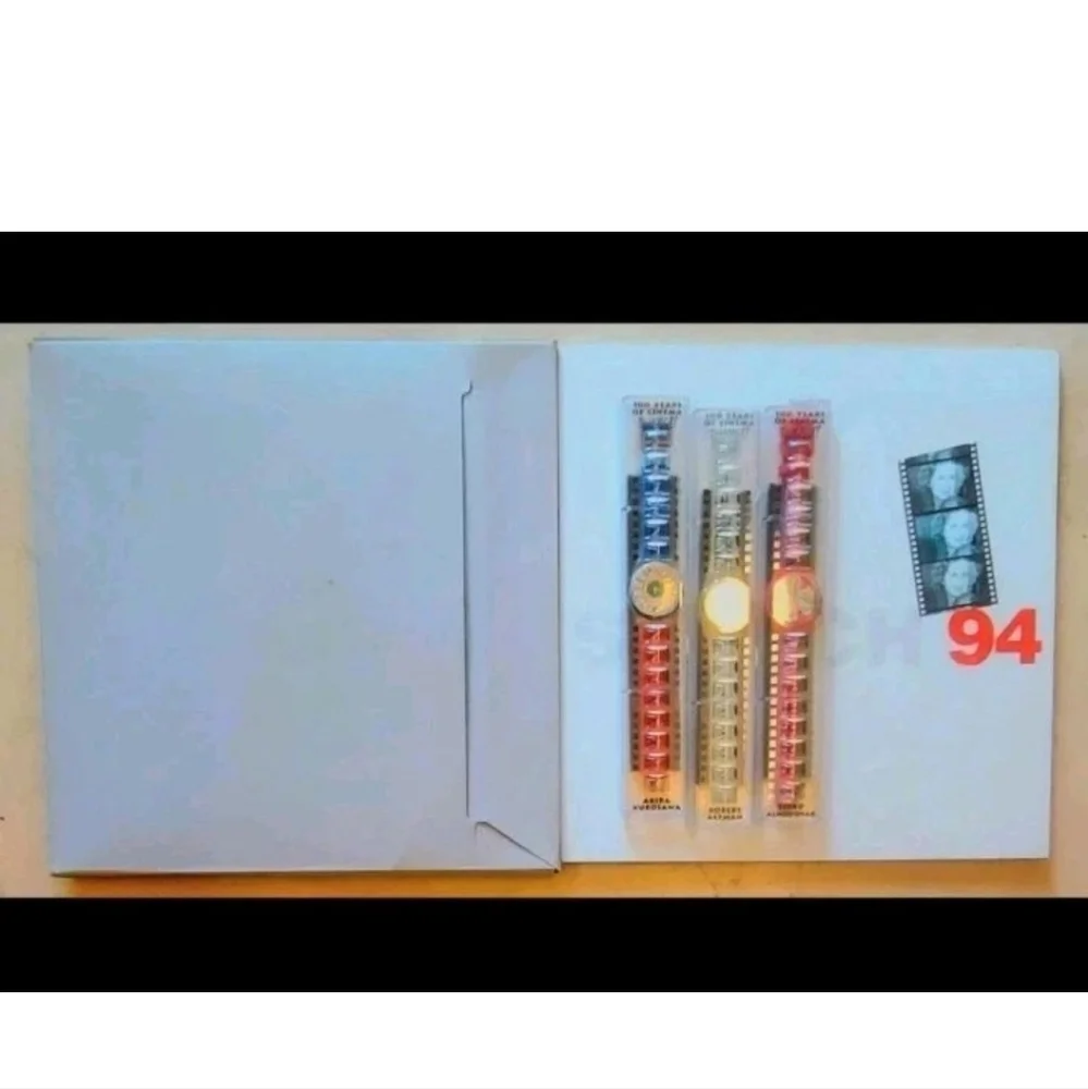 Swatch Watches 100 Years Of CINEMA Set OF 3 watches a Movie Poster and Book - Picture 13 of 13